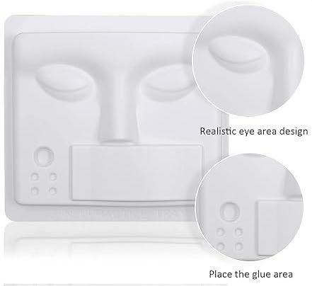 ROSTRO PLASTICO PARA PRACTICA DE PESTAÑAS